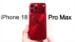 Concept render of the expected iPhone 18 Pro Max in a cherry red color.