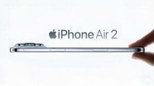 Expected dual camera layout on the back of the iPhone Air 2