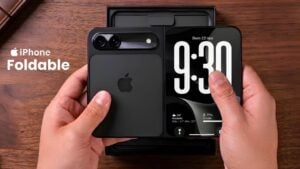 Concept design of the rumored iPhone Fold Ultra.
