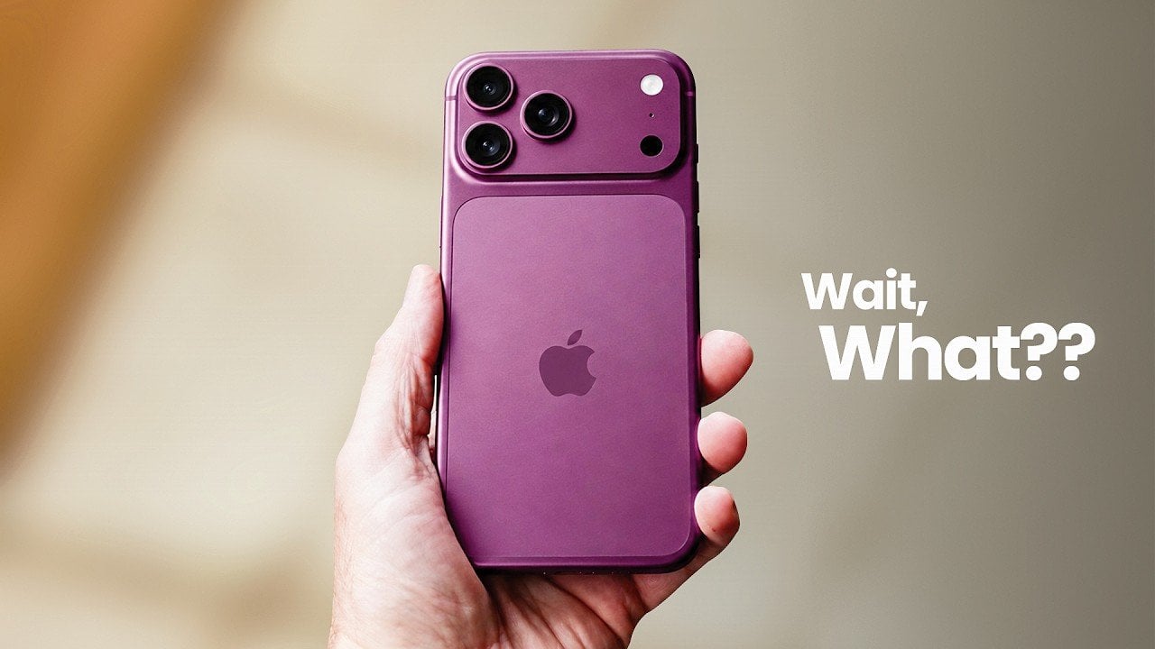 The rumored iPhone 18 Pro Max showing a larger camera bump design.