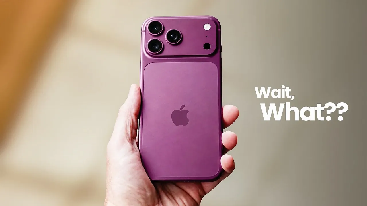 Side-by-side size comparison of two different iPhone camera modules.