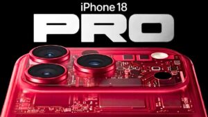 A conceptual render of the upcoming iPhone 18 Pro Max smartphone.