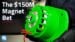 A piece of iron nitride magnet material resting on a table.
