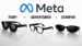 Black Meta Fury smart glasses resting on a wooden desk.