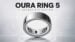 A close-up of the smaller Oura Ring 5 worn on a finger.
