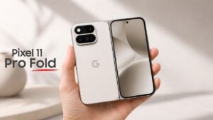 Google Pixel 11 Pro Fold showing the thinner overall design