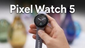 Google Pixel Watch 5 in 41 mm and 45 mm sizes side by side
