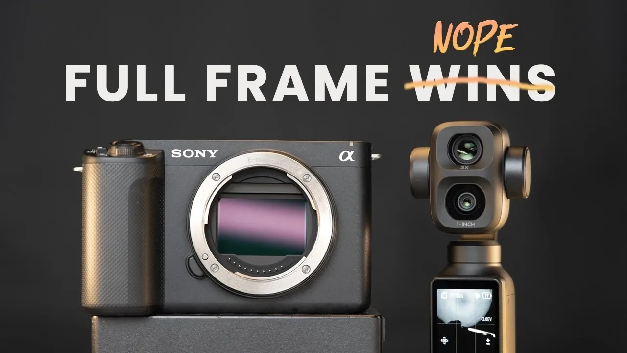 Split screen showing low light video performance of both cameras