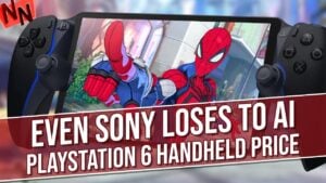 Concept render of a potential PlayStation 6 handheld device.
