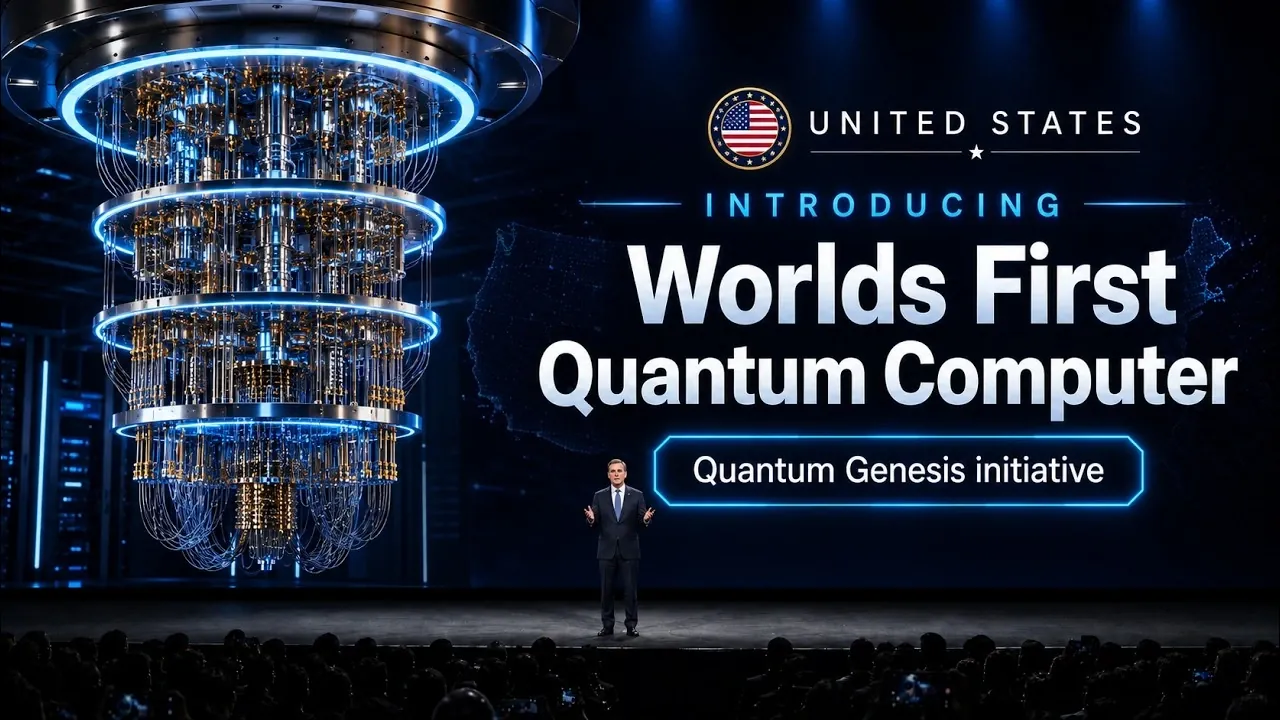 A graph showing the surge in quantum computing stocks following the announcement.