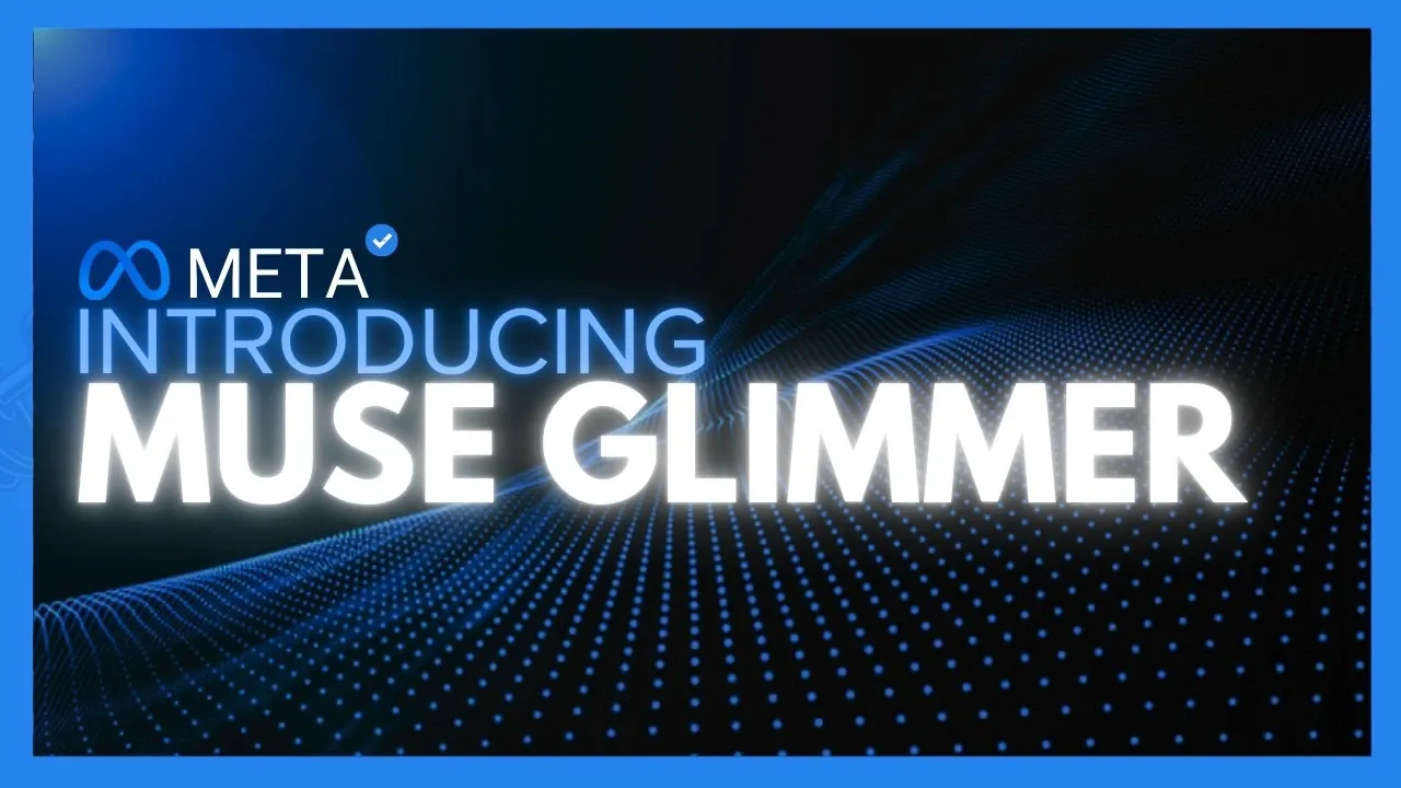 Benchmark comparison chart showing Muse Glimmer 30B performance.