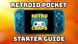 The initial Android setup screen on the Retroid Pocket Nova.