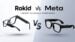 Black Rokid AI Glasses Style resting on a wooden table.