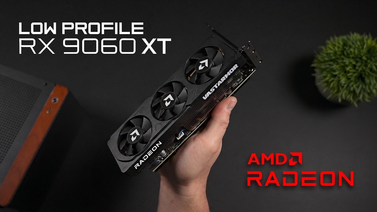 World’s First Low Profile RX 9060 XT Packs 16GB VRAM for SFF PCs