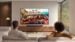 A 2026 Samsung television displaying a bright, high-contrast action scene.