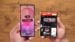 Side by side comparison of the Samsung Galaxy Z Fold 8 and Fold 8 Ultra displays.
