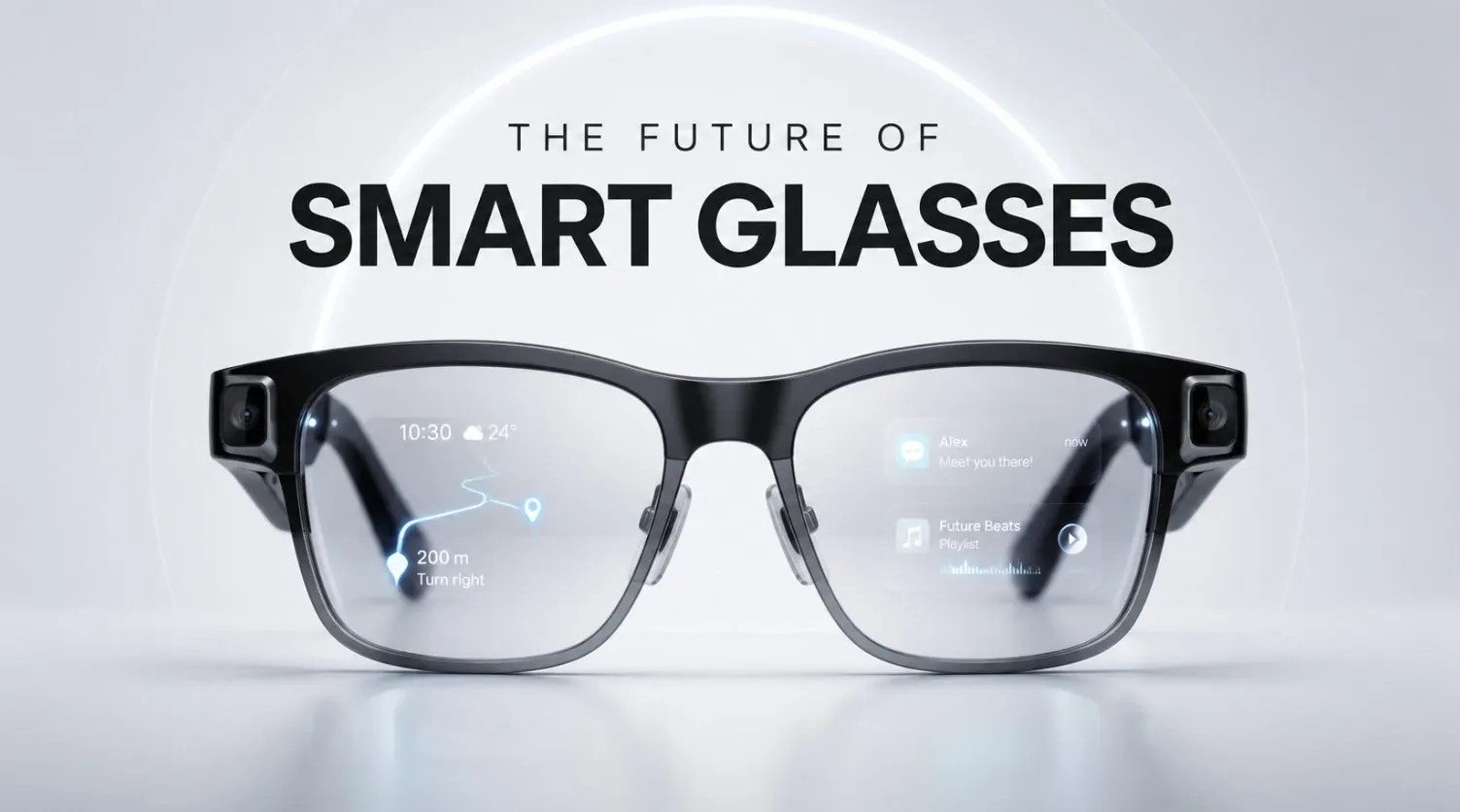 A comparison chart showing features of different smart glasses.