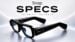 A person wearing Snap Specs AR glasses looking at a digital interface.