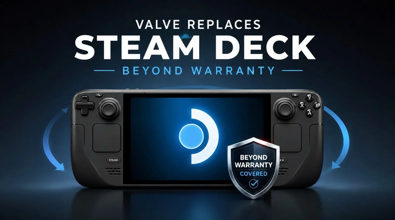 A close up of the Steam Deck screen showing system updates.
