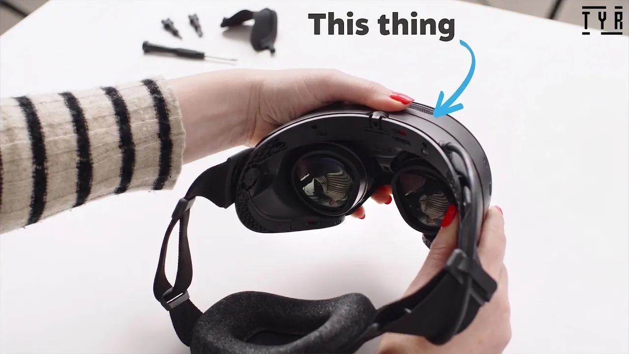The front profile of the leaked Steam Frame VR headset