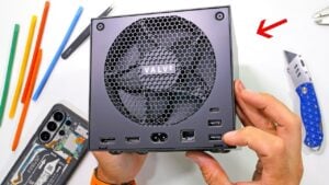 A disassembled Steam Machine showing its internal modular layout.