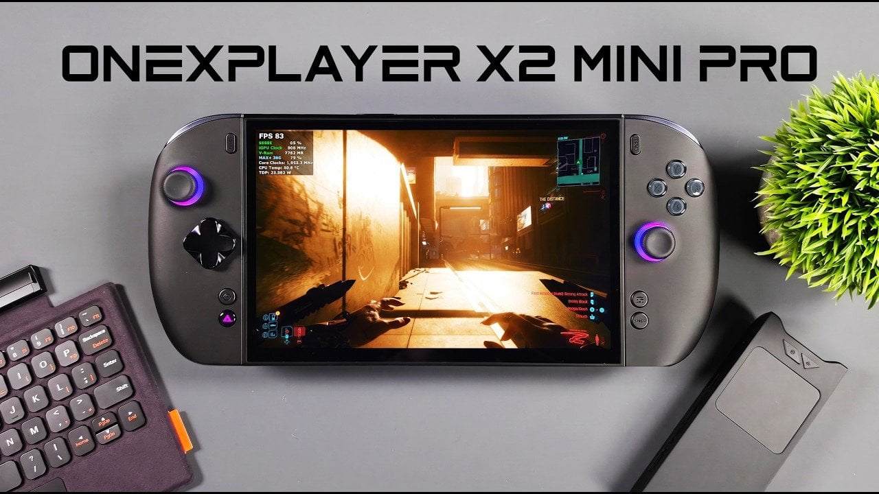 ONEXPlayer X2 Mini Pro Packs an 8.8-Inch 144Hz OLED Display