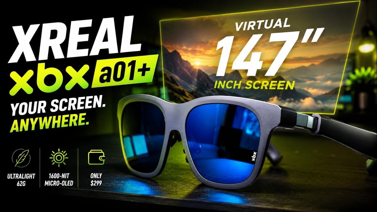 XREAL xbx A01+ 120Hz AR Glasses Excel for 9 Deliver a 147-Inch Virtual Screen