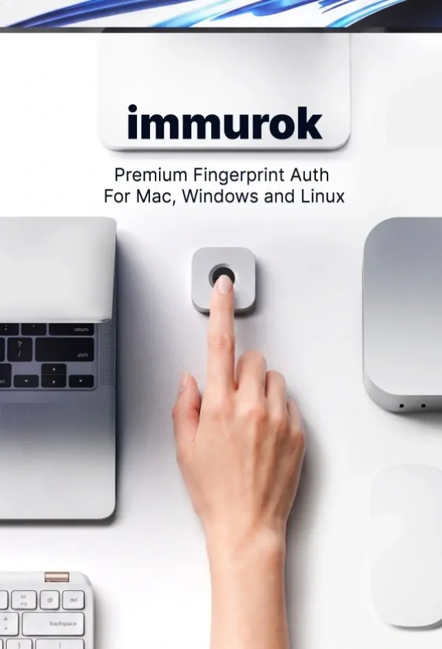 $59 Immurok Desktop Wireless Fingerprint Auth Key Adds Biometric Login to Mac, PC and Linux image 2