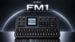 The compact M-VAVE FM1 synthesizer resting on a studio desk.