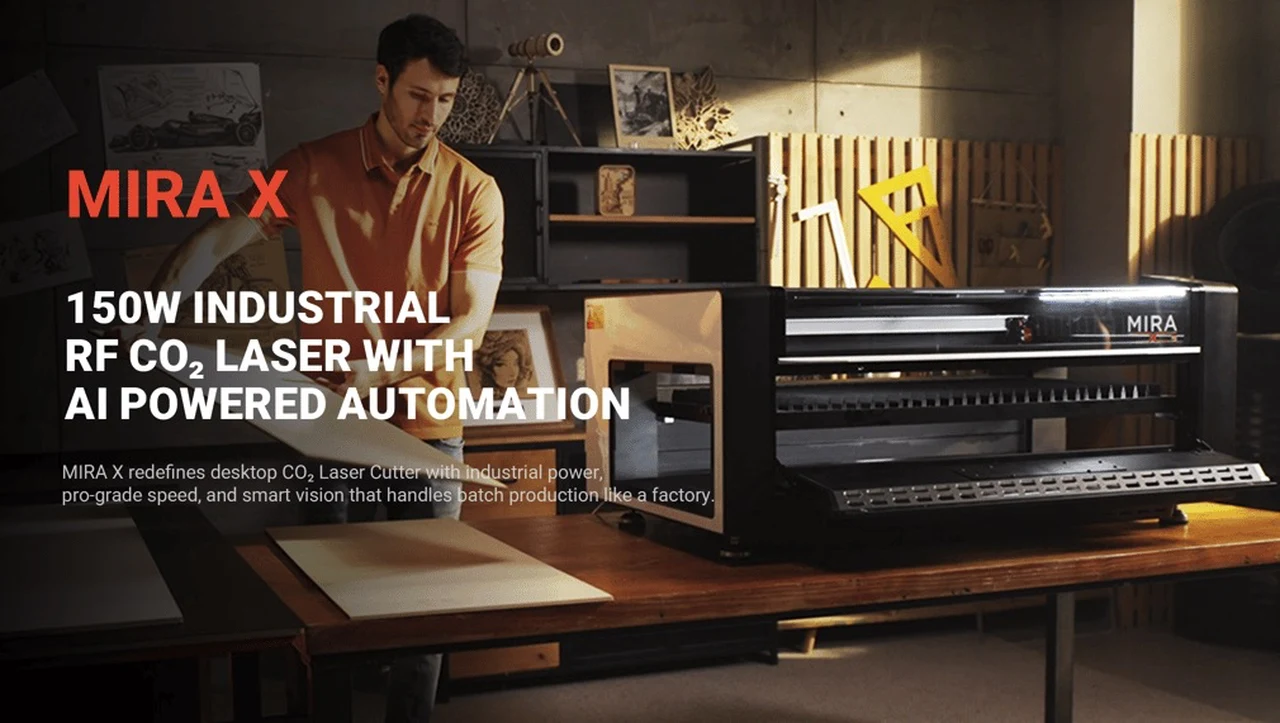 MIRA X 150W RF CO2 Laser with AI-Powered Automation
