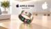 A conceptual design of a sleek metal Apple Ring.