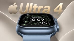 The expected Apple Watch Ultra 4 displaying a health dashboard.
