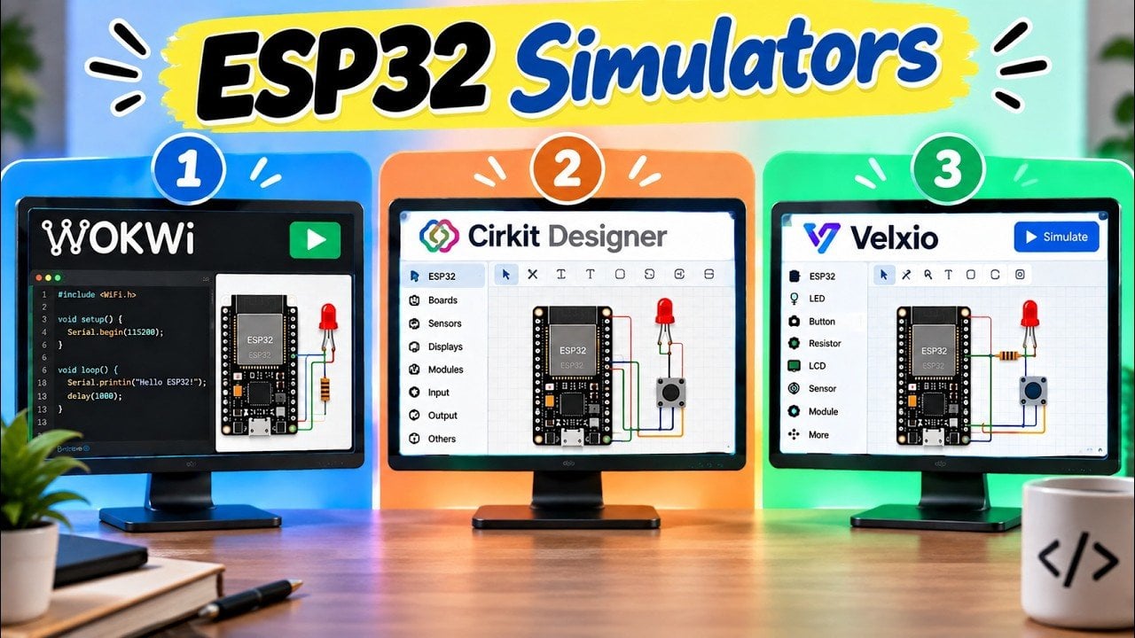 Wokwi vs Circuit Designer: Top Free ESP32 Simulators
