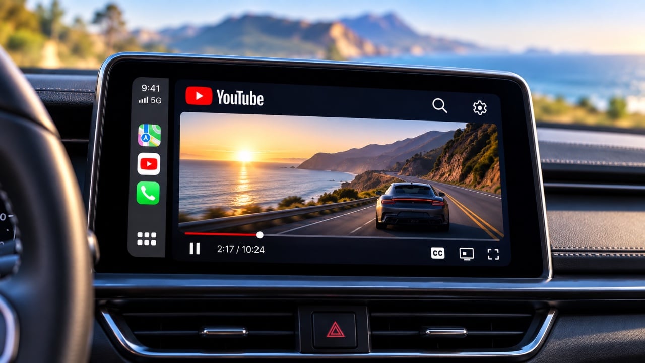 iOS 27 позволит смотреть YouTube на CarPlay через бета-приложение Cafari
