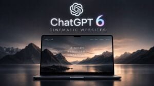 A completed cinematic webpage featuring custom icons and autoplaying videos.