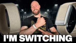 Side by side comparison of Garmin Cirqa and Whoop fitness trackers