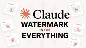 A digital magnifying glass inspecting a block of text generated by Claude AI.
