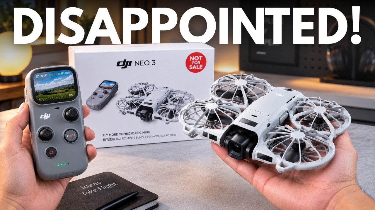 A conceptual design of the rumored DJI Neo 3 drone.