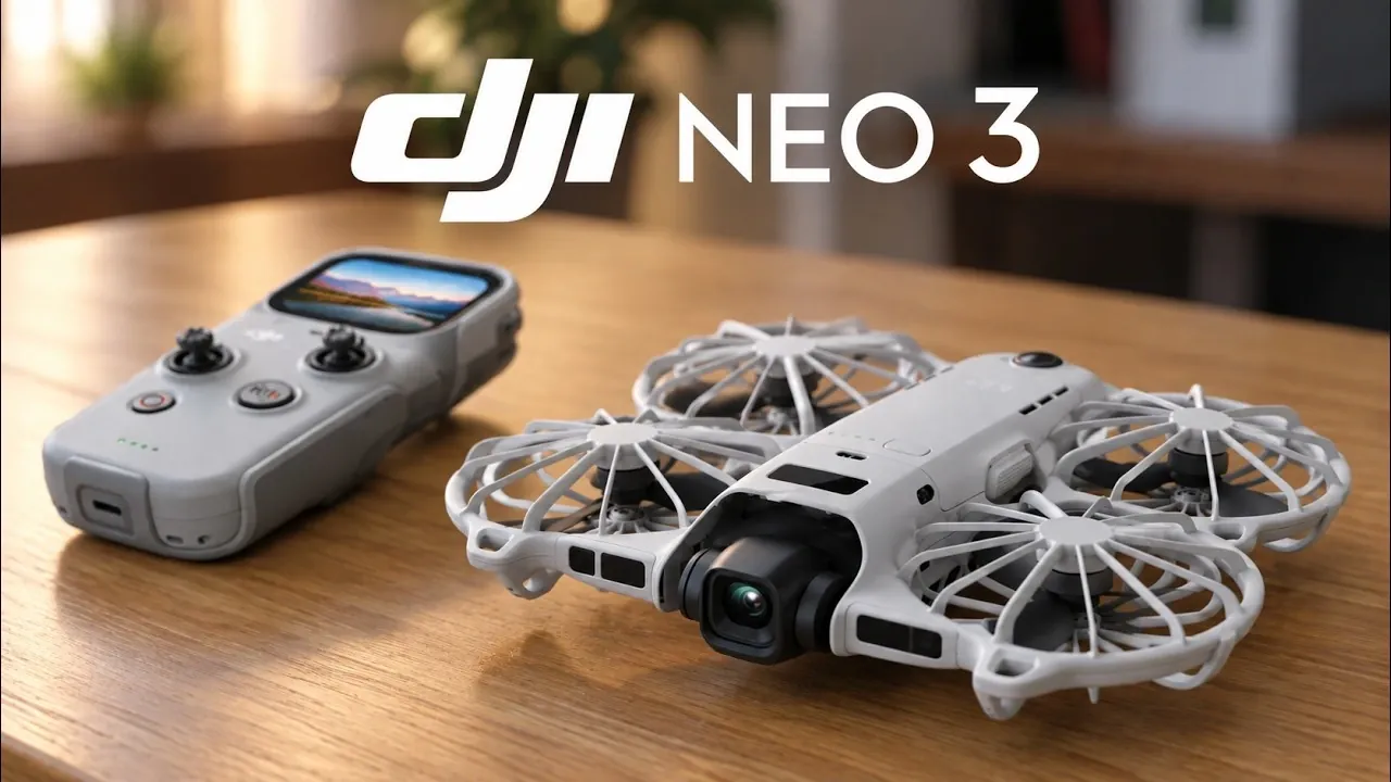 Close up of the potentially upgraded camera housing on the Neo 3