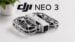 A leaked prototype of a compact DJI drone in flight.
