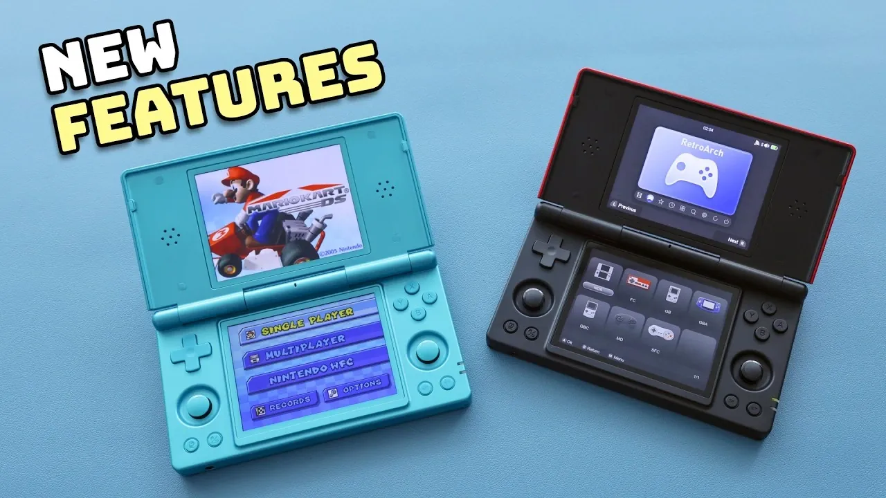 Nintendo DS emulation running smoothly on the Anbernic RG DS.