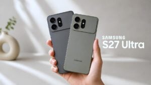 Front view of the rumored Samsung Galaxy S27 Ultra smartphone