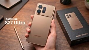 The back camera module of a Samsung Galaxy smartphone