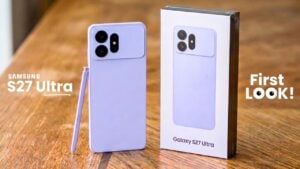 Render of the rumored Samsung Galaxy S27 Ultra smartphone.