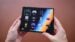 A person playing a mobile game on the unfolded Samsung Galaxy Z Fold 8.