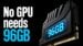 Side by side comparison of a graphics card and computer RAM sticks.