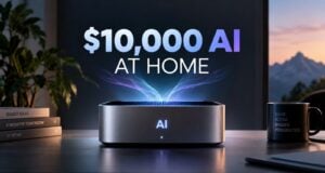 A developer configuring an open-source AI model on a home computer