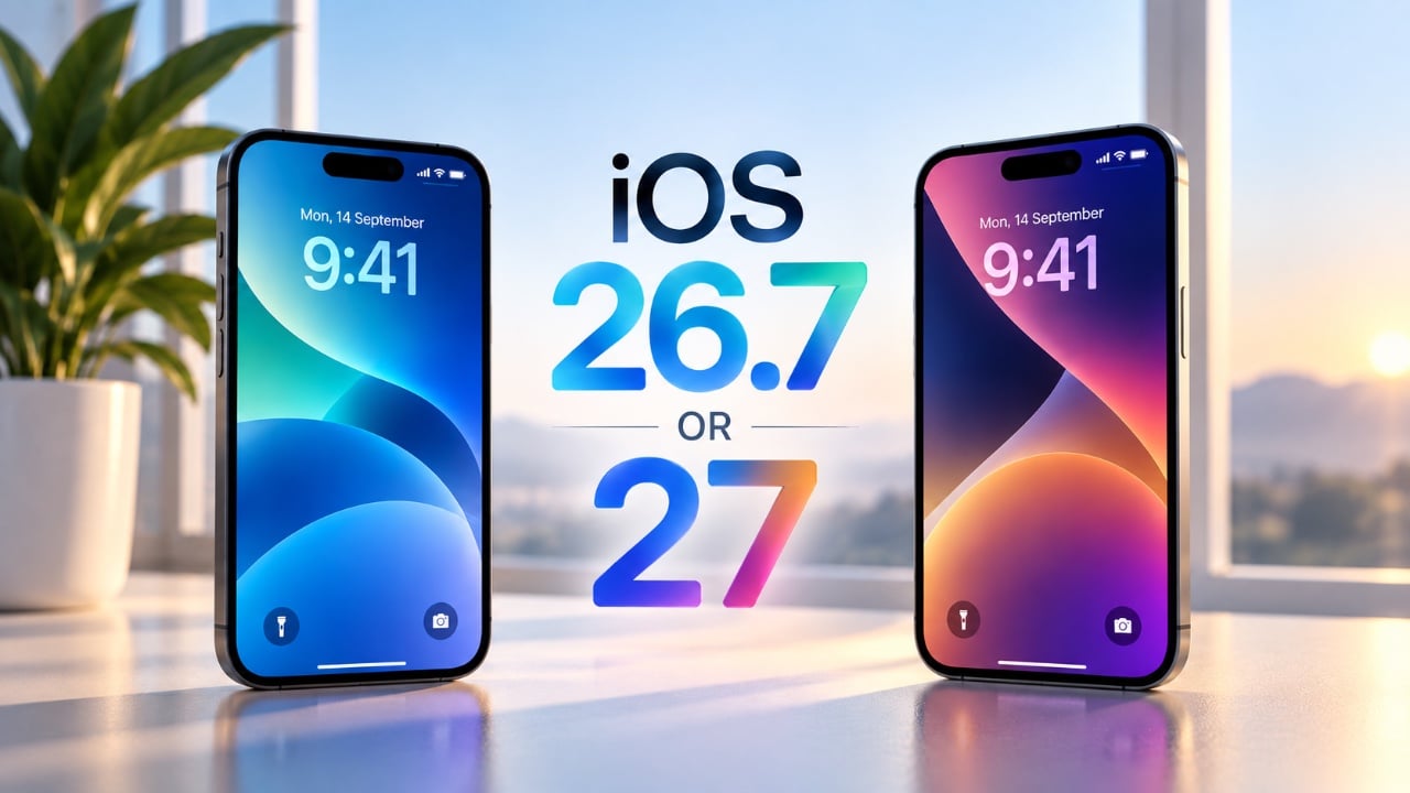 iOS 26.7 vs iOS 27