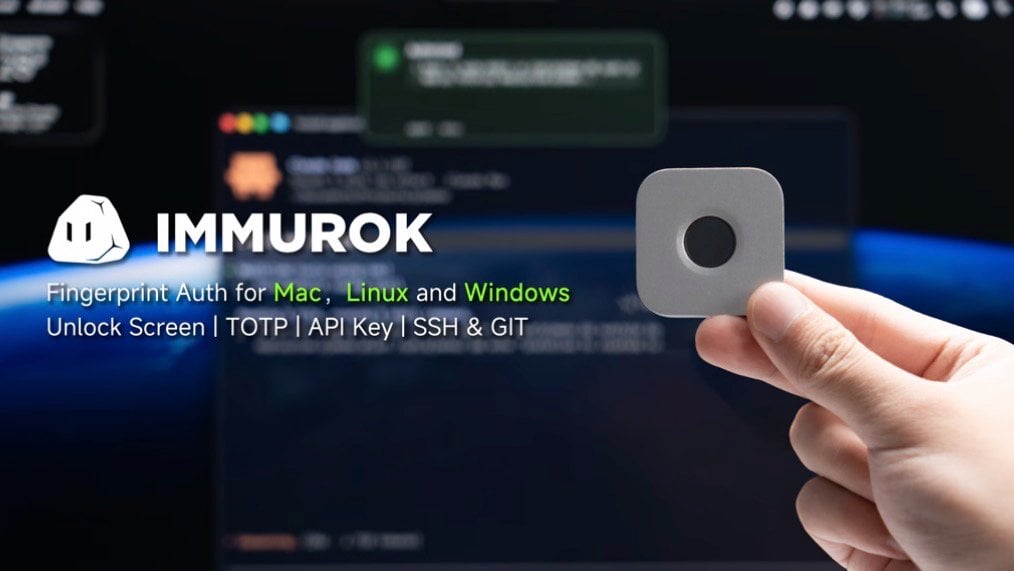 $59 Immurok Desktop Wireless Fingerprint Auth Key Adds Biometric Login to Mac, PC and Linux