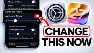 A slider on an iPhone screen adjusting the Liquid Glass tint.